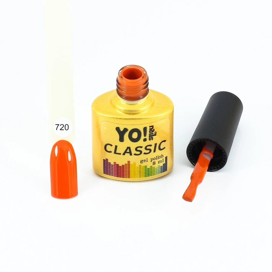 Гель-лак Yo!Nails Classic Gel Polish №720 червона сочевиця 8 мл