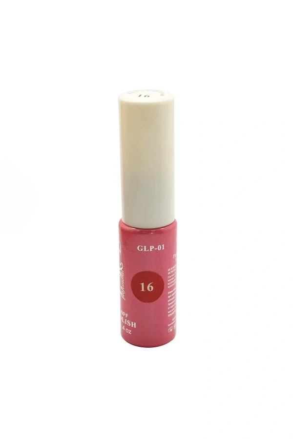 Гель-фарба з тонким пензлем YRE Gel Polish Paint 16 темно-бордовий, емаль 12 мл