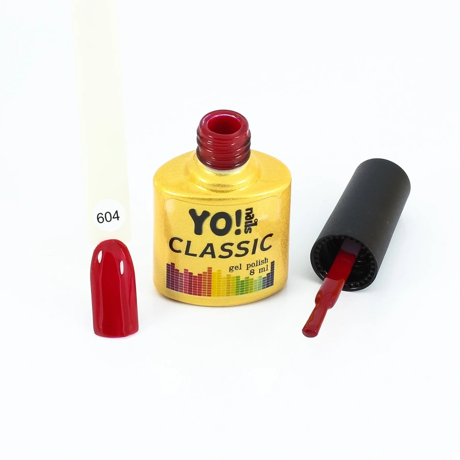 Гель-лак Yo!Nails Classic Gel Polish №604 кроваво-червоний 8 мл