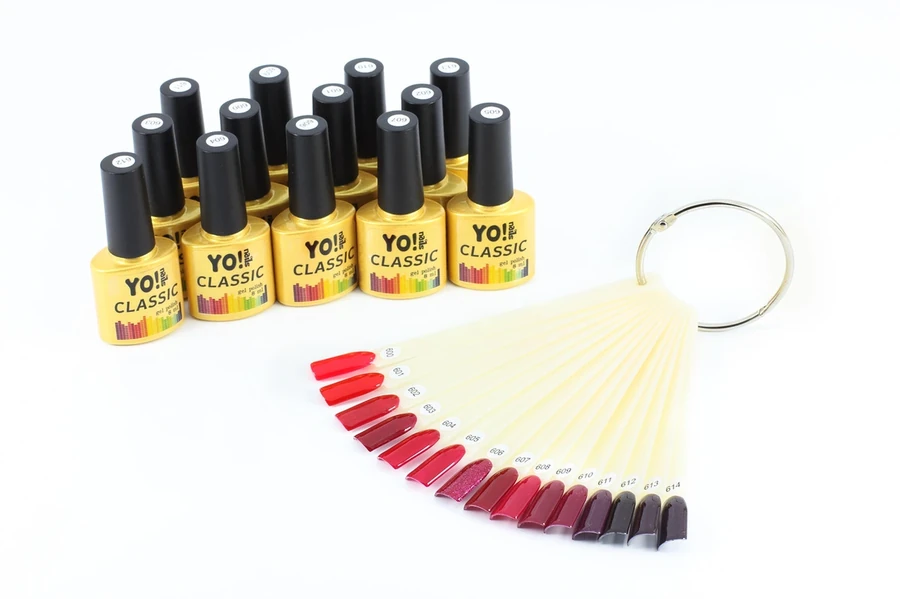 Гель-лак Yo!Nails Classic Gel Polish №605 бордово-червоний 8 мл
