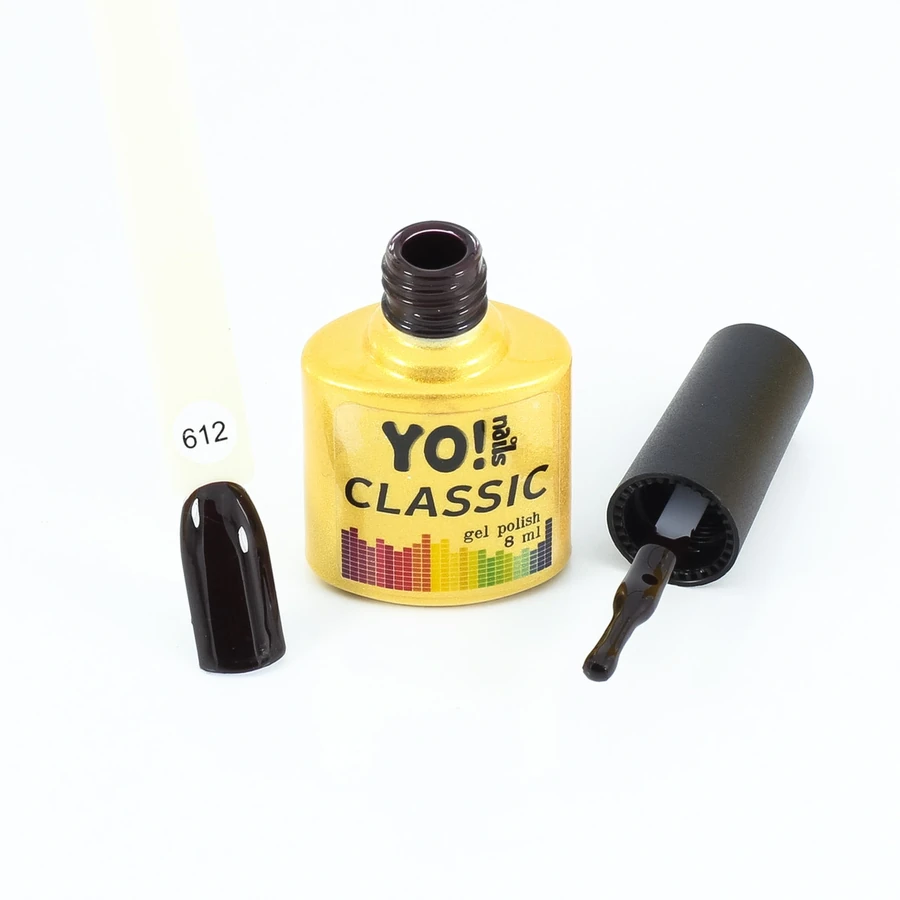 Гель-лак Yo!Nails Classic Gel Polish №612 чорна черешня 8 мл