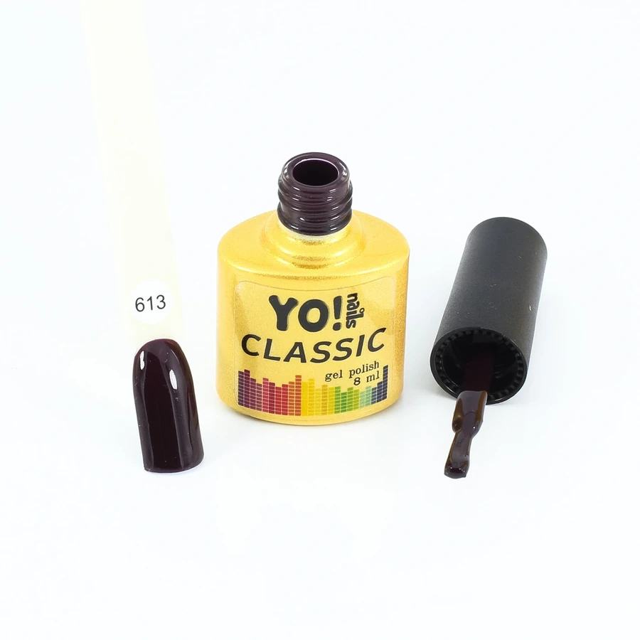 Гель-лак Yo!Nails Classic Gel Polish №613 колір свіжого чорносливу 8 мл