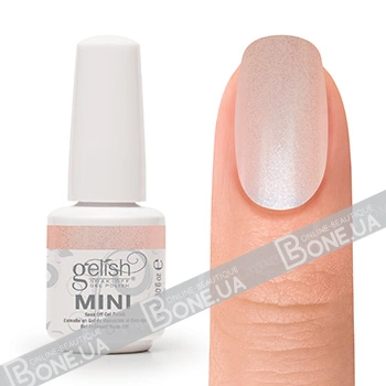 Гель-лак Harmony Gelish MINI Bashful прозорий світло-бежевий з мікроблискітками 9 мл