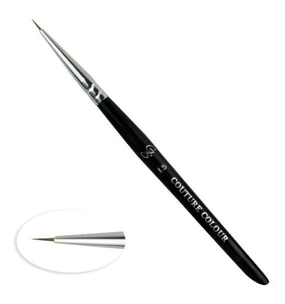 Пензель для дизайну Couture Colour & GS Nail Art Brush 1,5 натуральний колонок, 7 мм