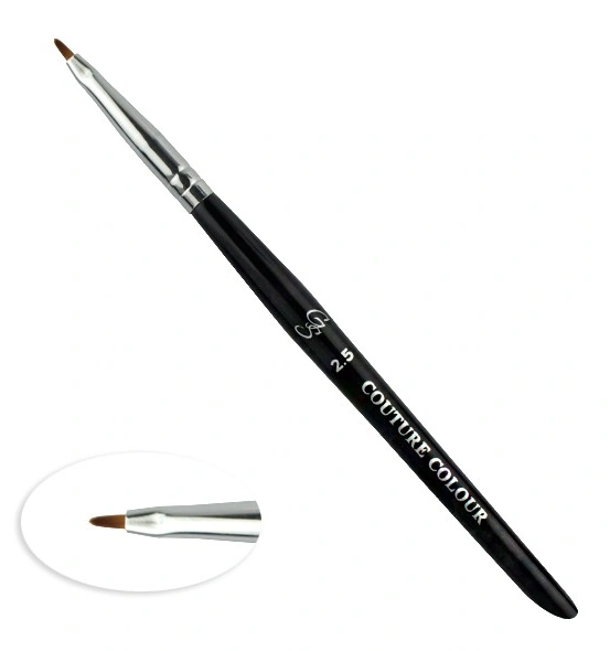 Пензлик для дизайну овальний Couture Colour & GS Nail Art Brush 2,5 штучний ворс 5 мм