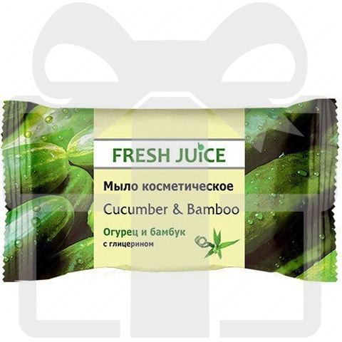 Fresh Juice Подарунок! Cosmetic Soap Cucumber & Bamboo 75 г