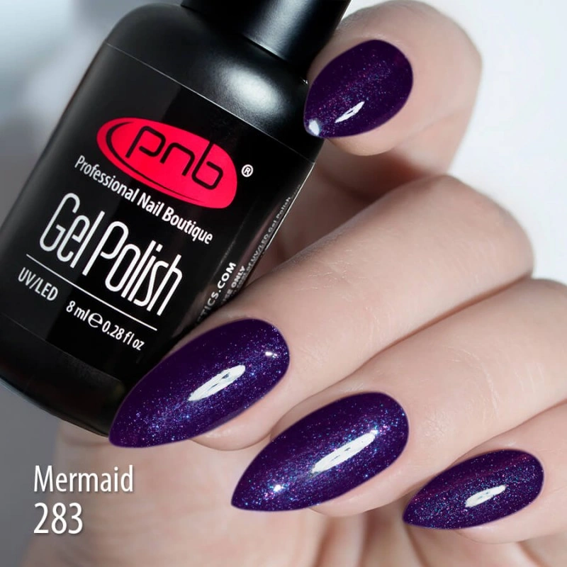 Гель-лак PNB Mini №283 Mermaid фіолетовий, шиммер 4 мл