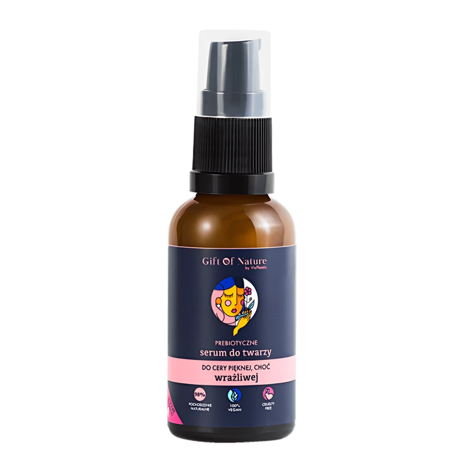 Пребіотична сироватка для чутливої ​​шкіри обличчя Gift of Nature Prebiotic Serum for Sensitive Facial Skin 30 мл