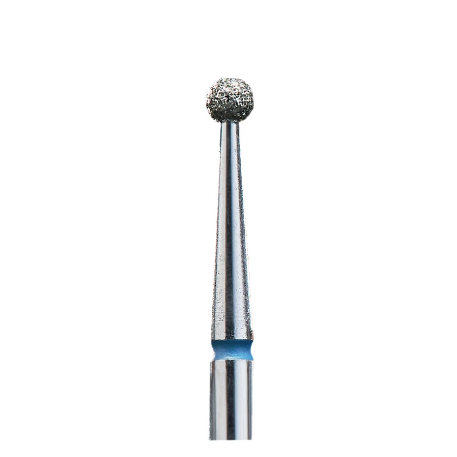 Фреза алмазна куля Staleks Pro Expert Diamond Nozzle Ball синя, середній абразив 2.5 мм