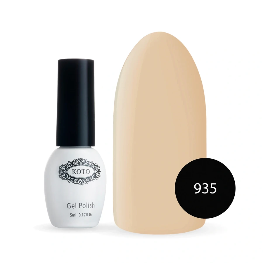 Гель-лак Koto Gel Polish №935 теплий крем-брюле, емаль 5 мл