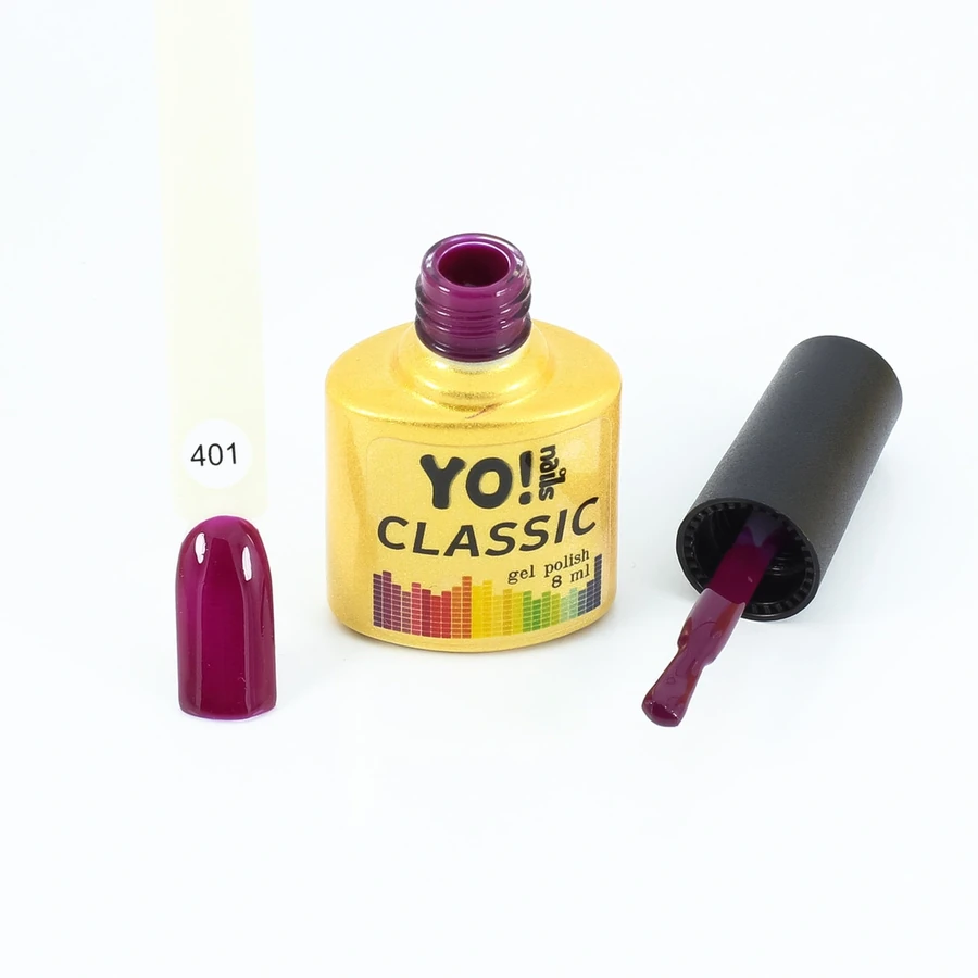 Гель-лак Yo!Nails Classic Gel Polish №401 щільний, сливовий 8 мл