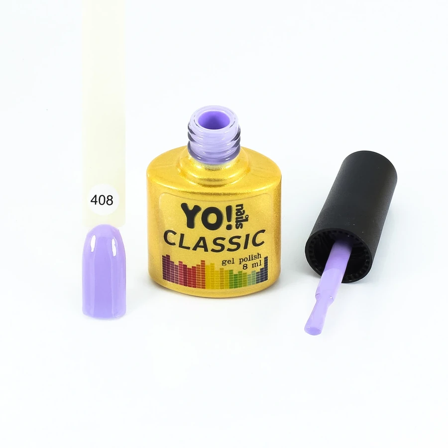 Гель-лак Yo!Nails Classic Gel Polish №408 щільний, світло-фіолетовий 8 мл