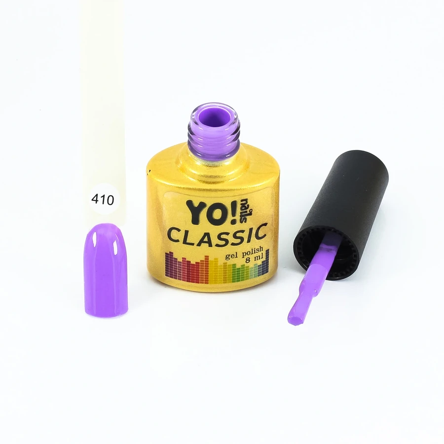 Гель-лак Yo!Nails Classic Gel Polish №410 молочно-фіолетовий 8 мл