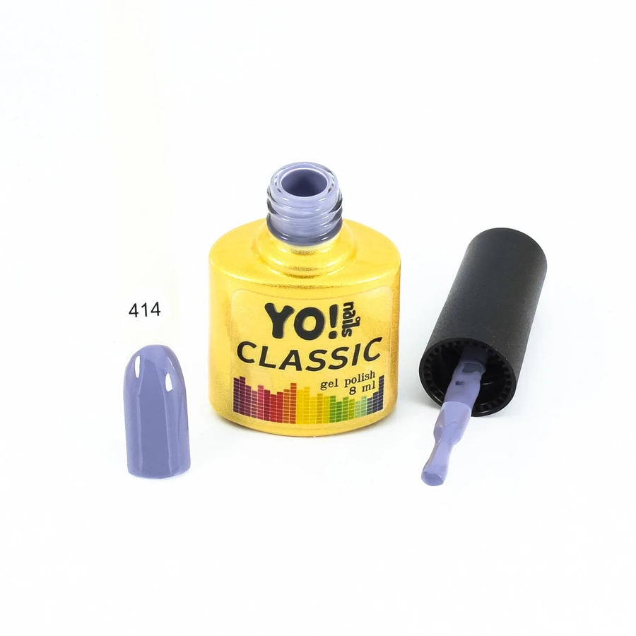 Гель-лак Yo!Nails Classic Gel Polish №414 сіро-фіолетовий 8 мл