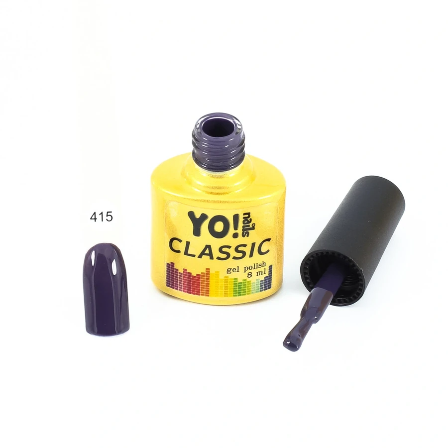 Гель-лак Yo!Nails Classic Gel Polish №415 графітово-фіолетовий 8 мл