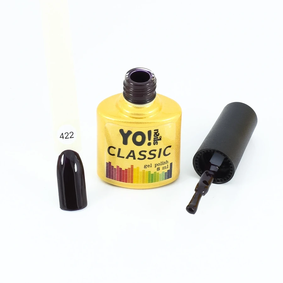 Гель-лак Yo!Nails Classic Gel Polish №422 чорно-фіолетовий 8 мл