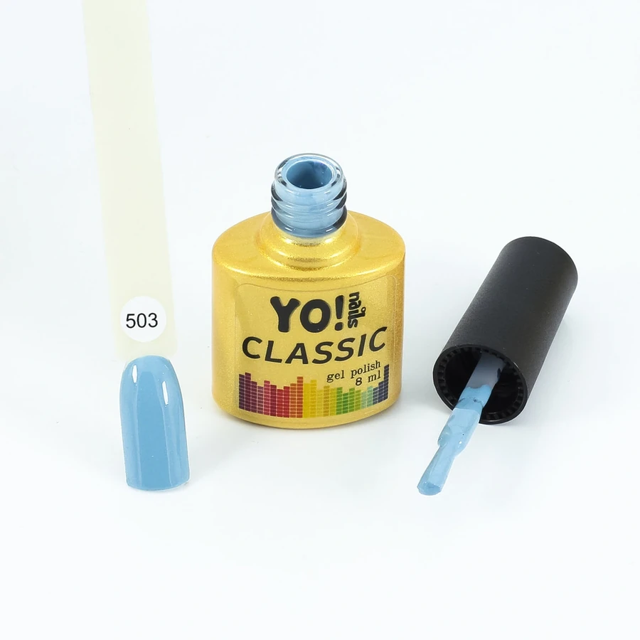 Гель-лак Yo!Nails Classic Gel Polish №503 сіро-блакитний світлий 8 мл