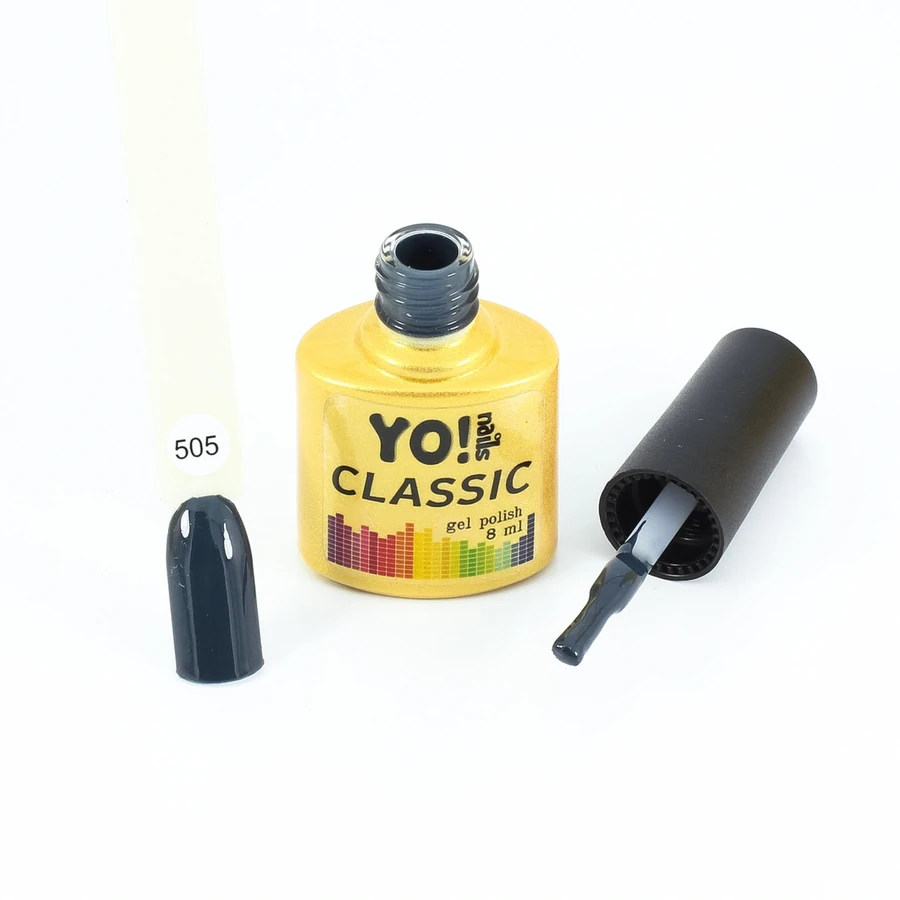 Гель-лак Yo!Nails Classic Gel Polish №505 асфальтно-синій 8 мл