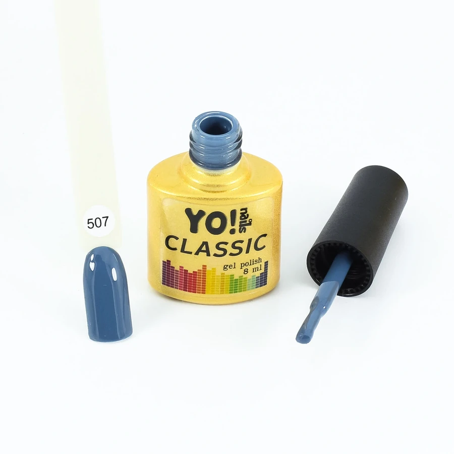 Гель-лак Yo!Nails Classic Gel Polish №507 темно-сіро-синій 8 мл