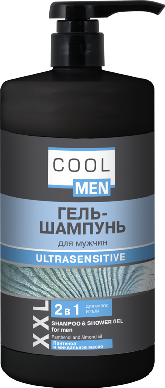 Cool men ULTRASENSITIVE гель-шампунь 1000 мл