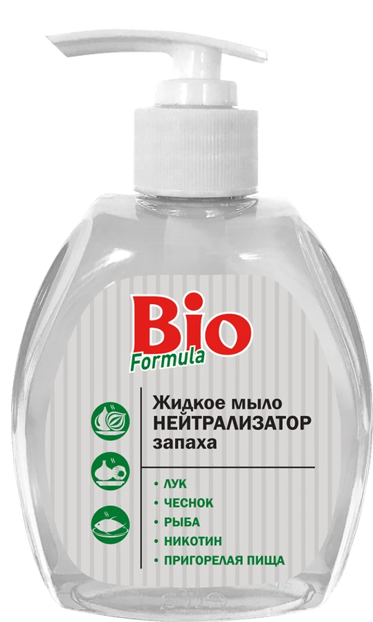 Мило з ефектом нейтралізації запаху BIO Formula Рідке мило нейтралізатор запаху 300 мл