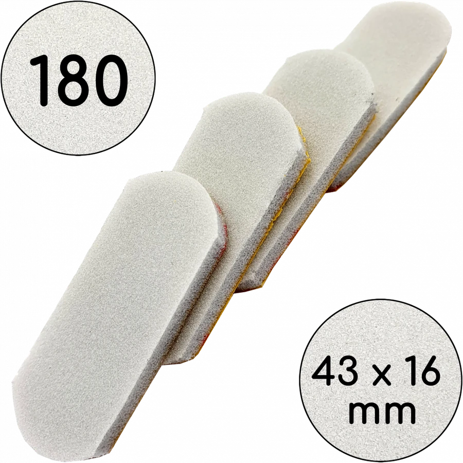 Змінні бафи Бейбі для основи 43 мм ThePilochki Replaceable Buff Baby Grey 180 грит Сірі 50 шт