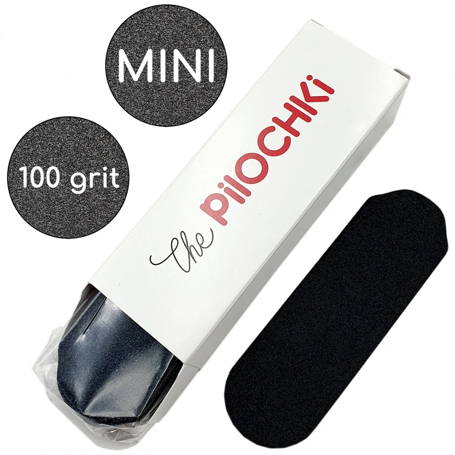 Змінні файли для педикюру Міні ThePilochki Replaceable Abrasives for Pedicure MINI Black 100 грит Чорні 30 шт
