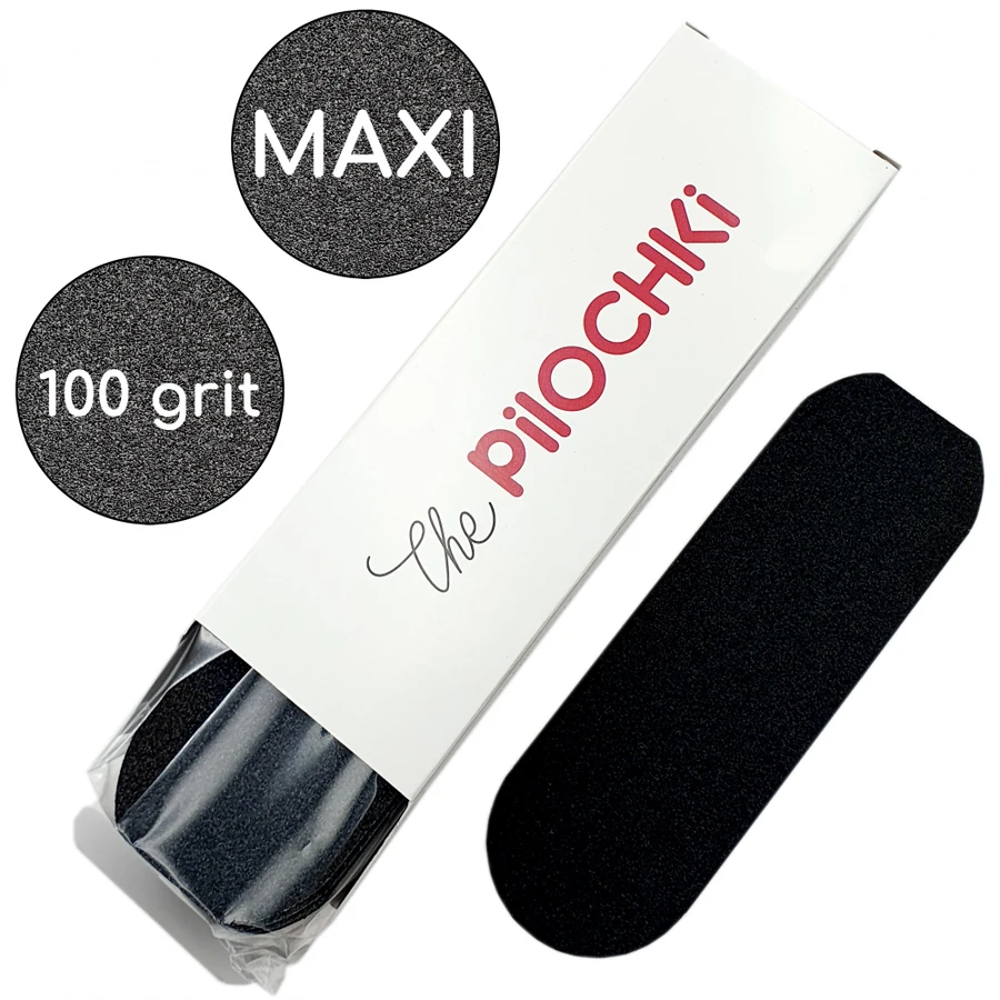 Змінні файли для педикюру Максі ThePilochki Replaceable Abrasives for Pedicure MAXI Black 100 грит Чорні 50 шт