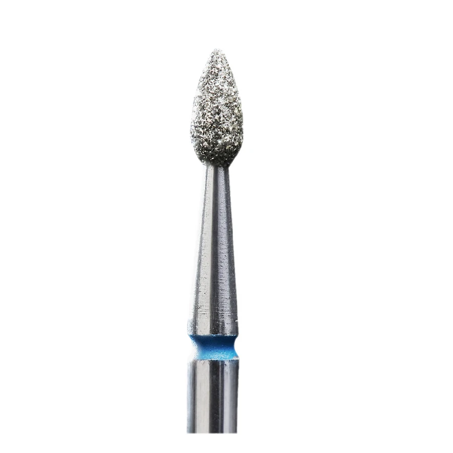 Насадка алмазна крапля Staleks Pro Expert Diamond Nozzle Drop синя, середній абразив 2.3 мм