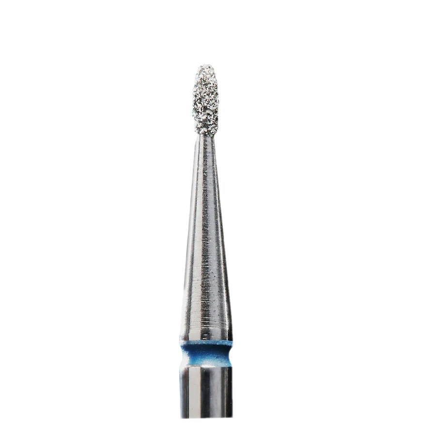 Фреза алмазна брунька Staleks Pro Expert Diamond Nozzle Bud синя, середній абразив 1.2 мм