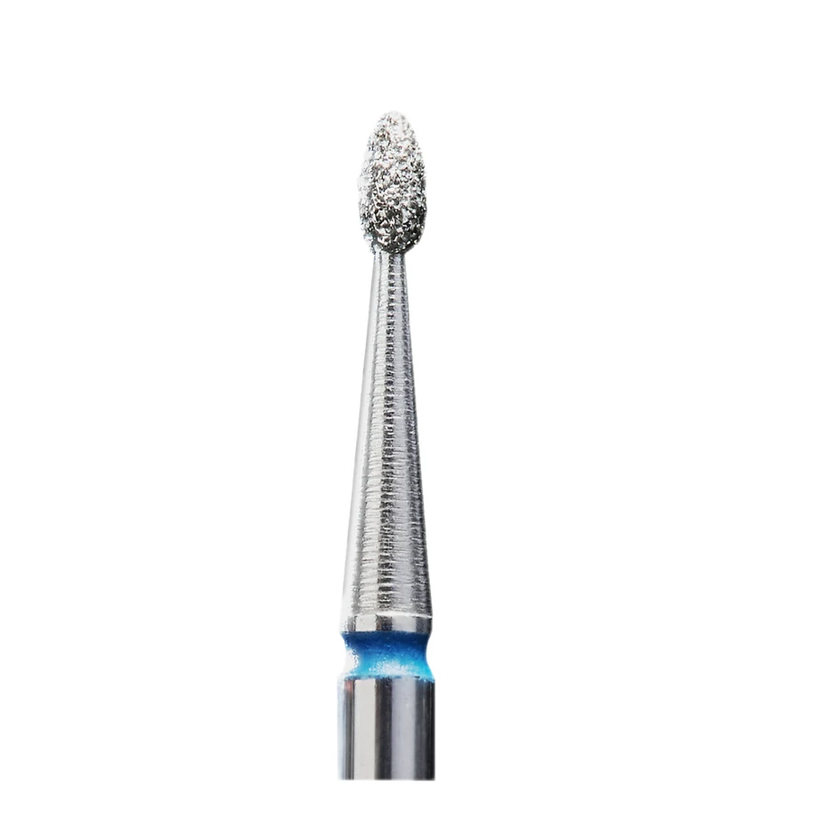 Фреза алмазна брунька Staleks Pro Expert Diamond Nozzle Bud синя, середній абразив 1.6 мм