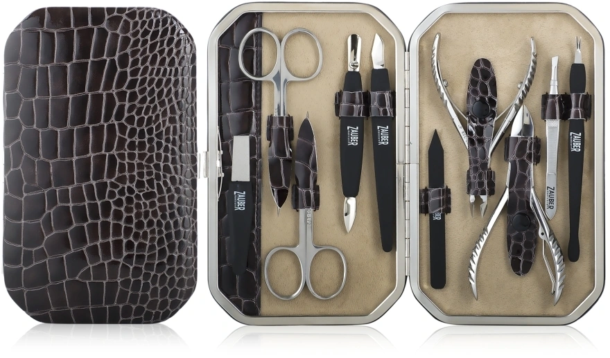 Манікюрний набір Zauber Manicure Tools Set MS-149 10 предметів