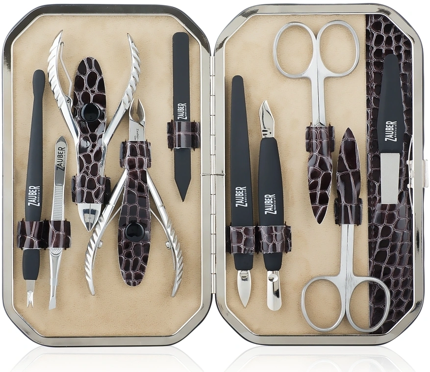 Манікюрний набір Zauber Manicure Tools Set MS-149 10 предметів