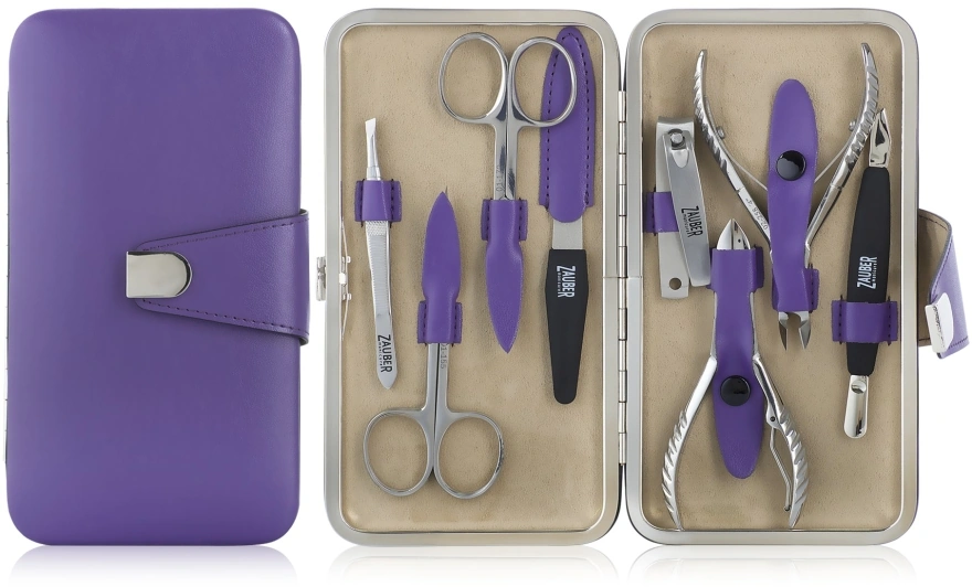Манікюрний набір Zauber Manicure Tools Set MS-136 8 предметів