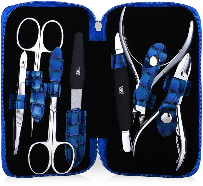 Манікюрний набір Zauber Manicure Tools Set ZBR-028 7 предметів