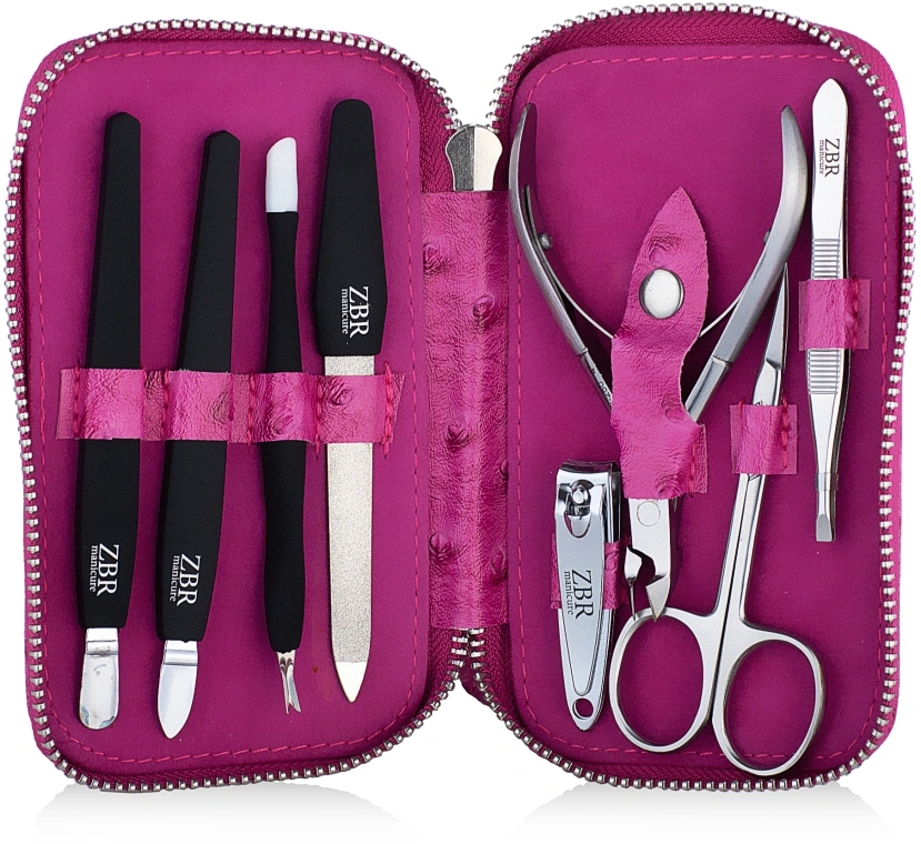 Манікюрний набір Zauber Manicure Tools Set ZBR-048 8 предметів