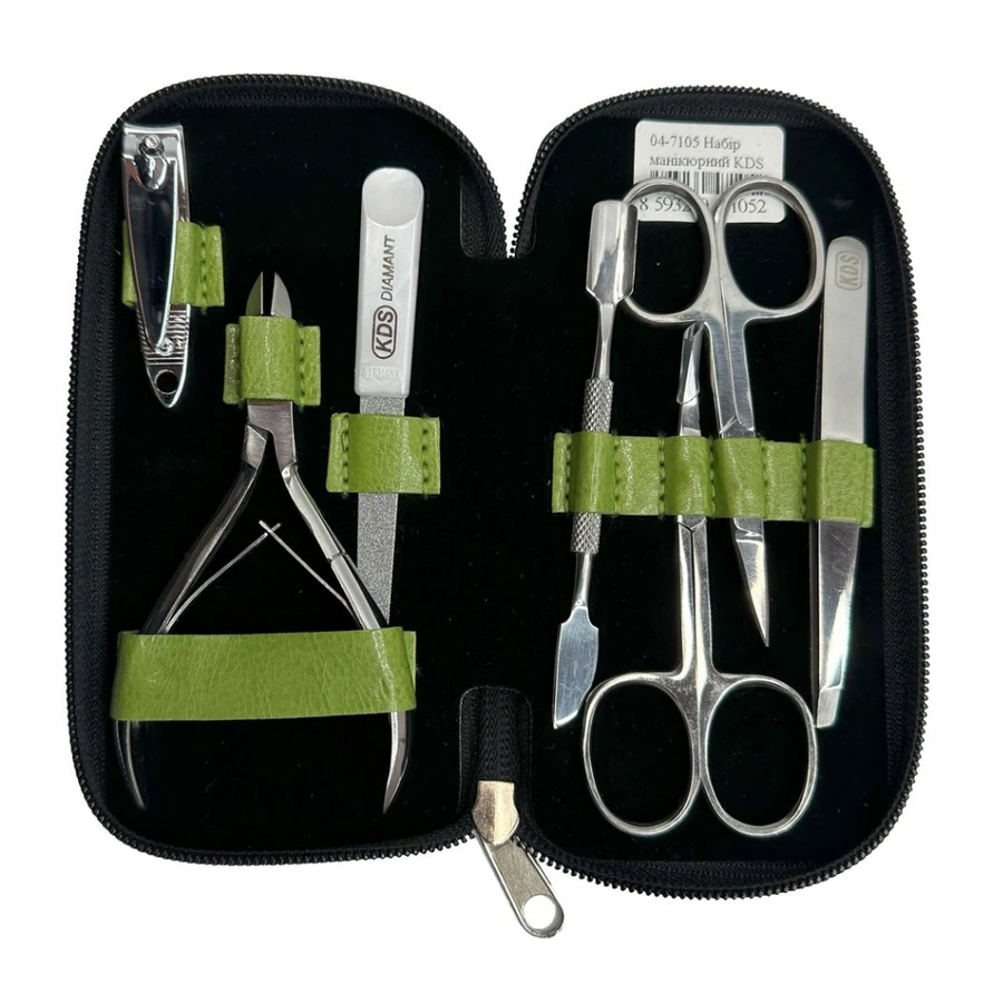 Манікюрний набір KDS Manicure Tools Set 04-7105 7 предметів