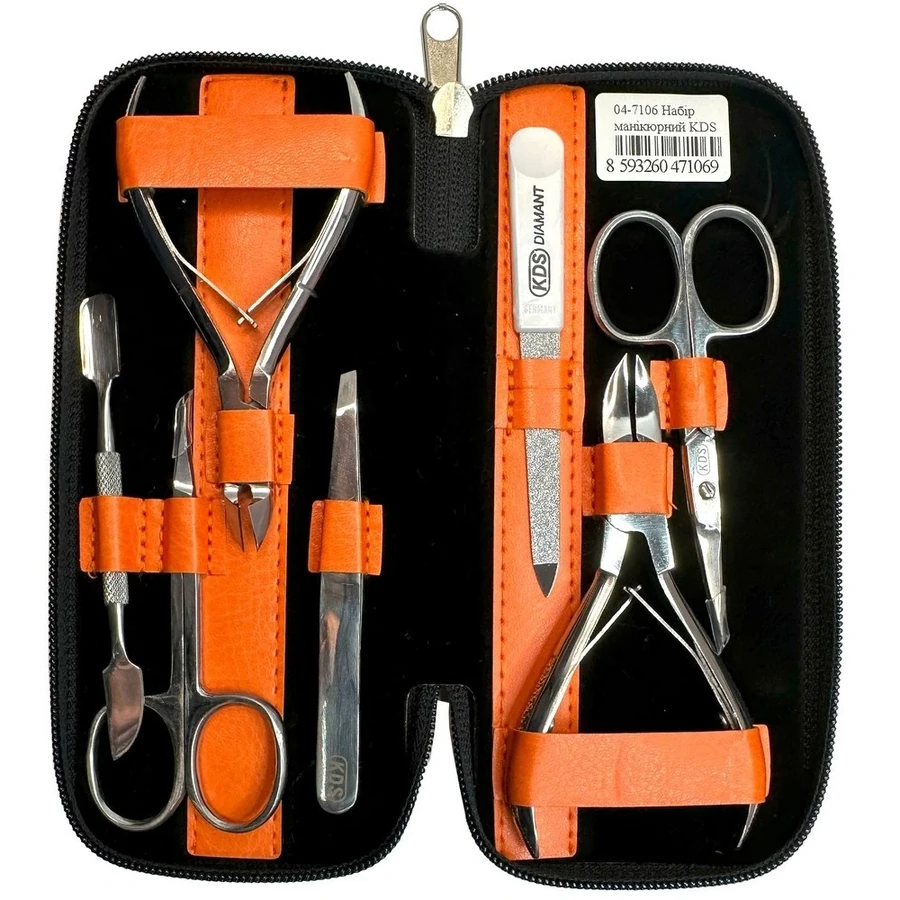 Манікюрний набір KDS Manicure Tools Set 04-7106 7 предметів