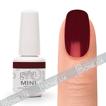 Гель-лак Harmony Gelish MINI Queen Of Hearts глибокий темно-червоний, перламутр 9 мл