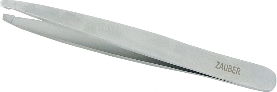 Пінцет для брів скошений Zauber Tweezers for Eyebrows Т-364
