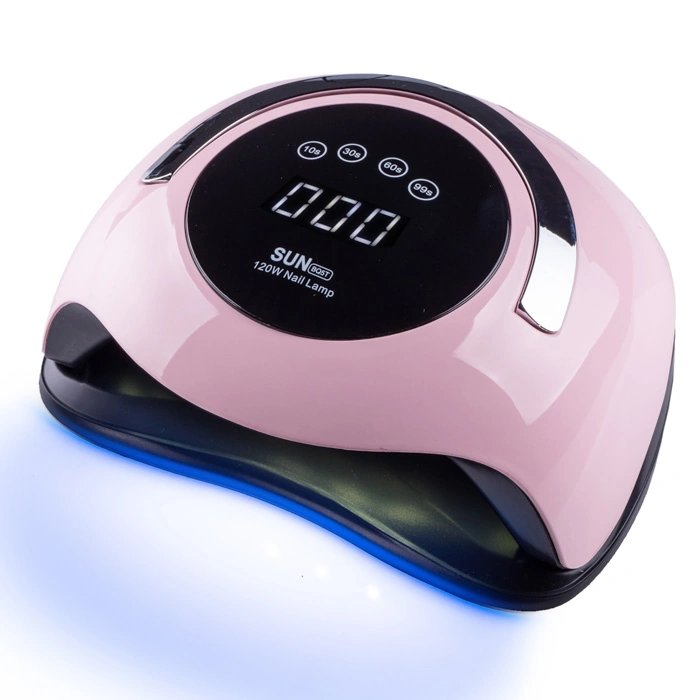 UV/LED лампа з ручкою SUNUV LED+UV SUN BQ-5T PINK рожева 120W