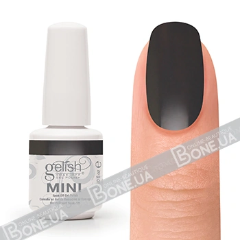 Гель-лак Harmony Gelish MINI Never To Grey темно-сірий, емаль 9 мл