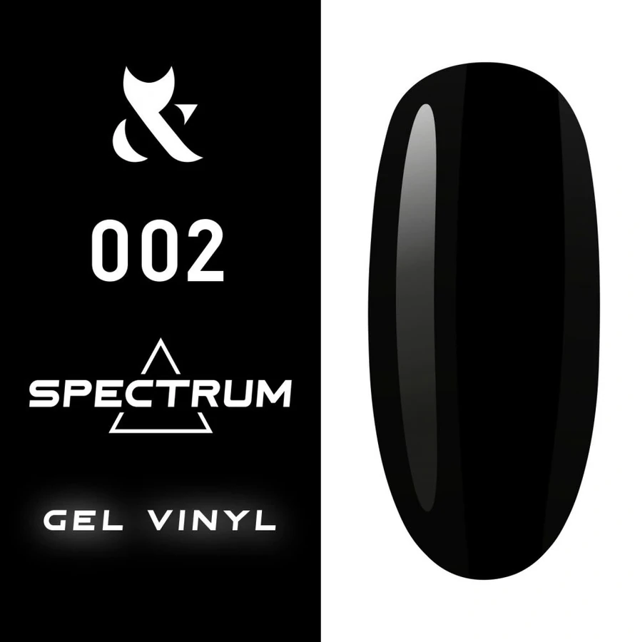 Гель-лак FOX Gel-polish Gold Spectrum 002 чорний, емаль 7 мл