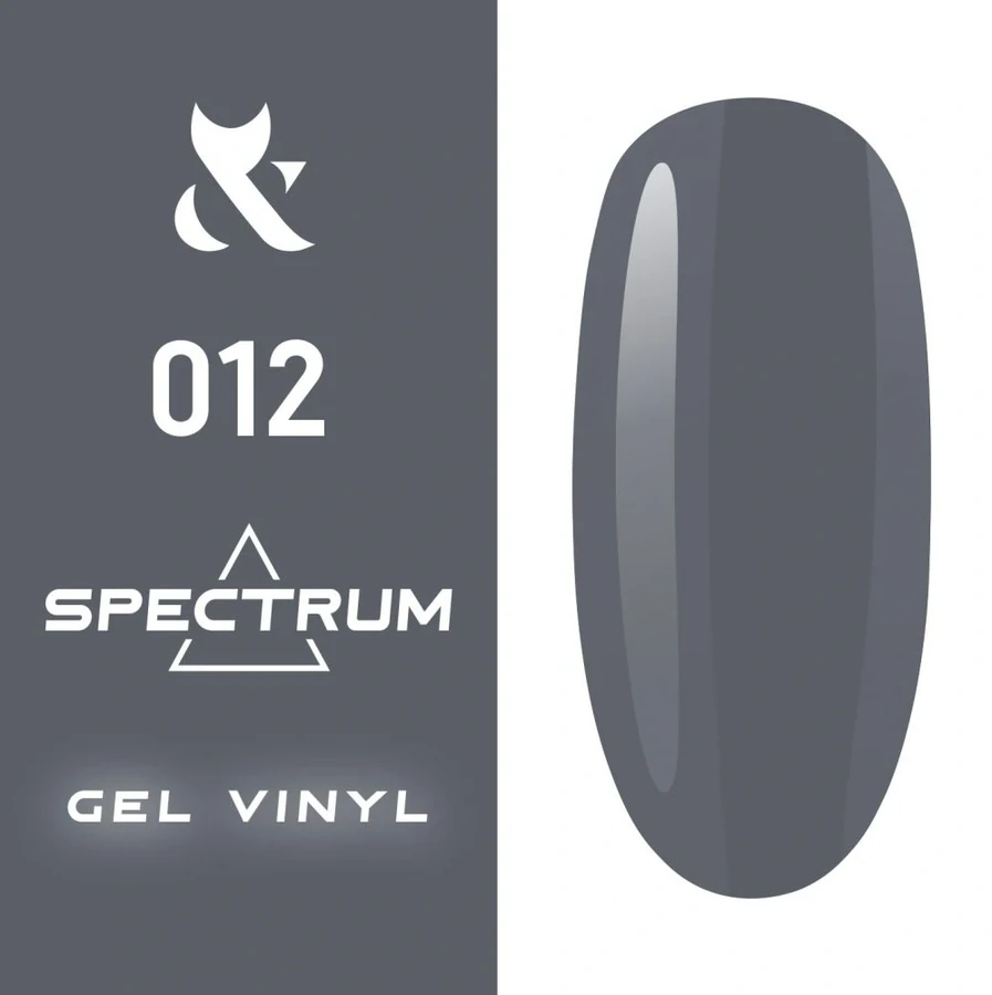 Гель-лак FOX Gel-polish Gold Spectrum 012 темно-сірий, емаль 7 мл