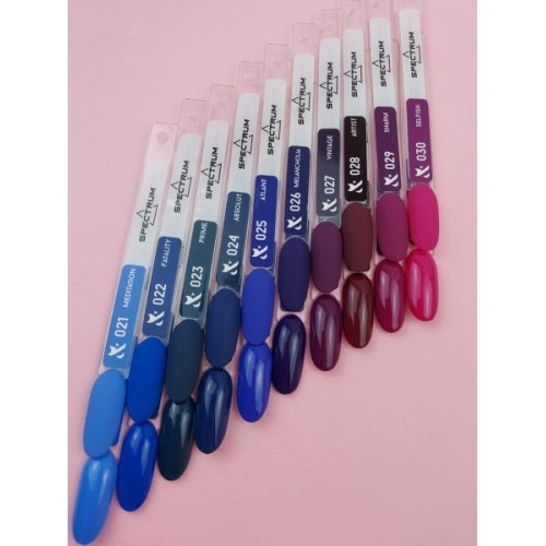Гель-лак FOX Gel-polish Gold Spectrum 024 пилово-синій, емаль 7 мл