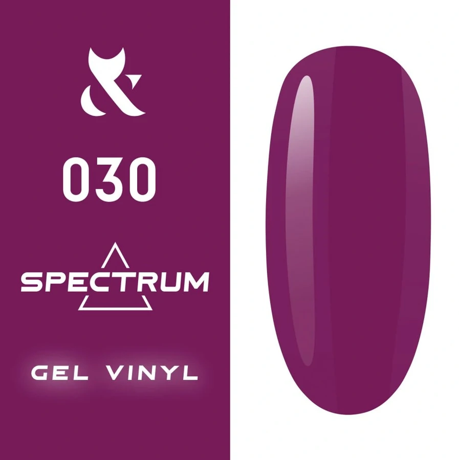 Гель-лак FOX Gel-polish Gold Spectrum 030 фіолетовий фуксія, емаль 7 мл