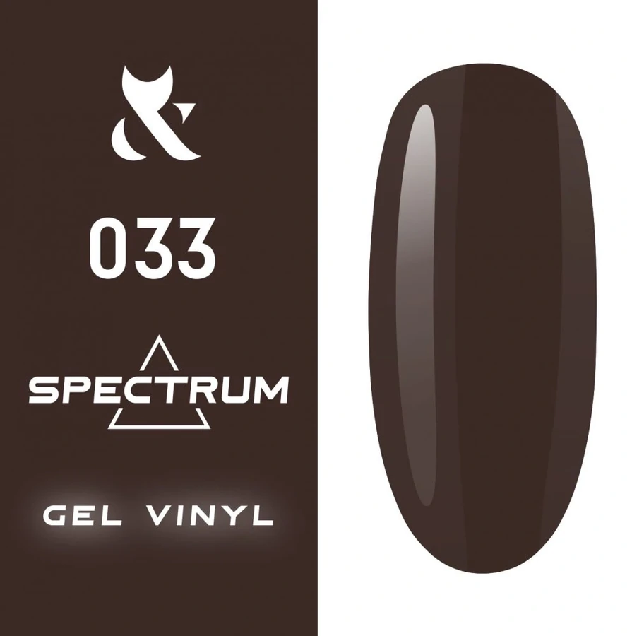 Гель-лак FOX Gel-polish Gold Spectrum 033 коричневий, емаль 7 мл
