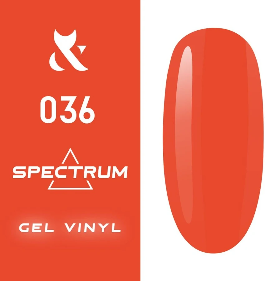 Гель-лак FOX Gel-polish Gold Spectrum 036 червоно-жовтогарячий, неоновий 7 мл