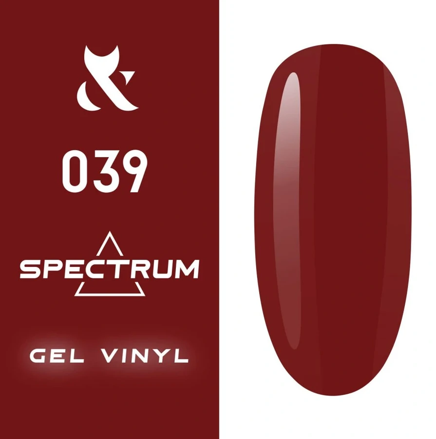 Гель-лак FOX Gel-polish Gold Spectrum 039 бордовий, емаль 7 мл
