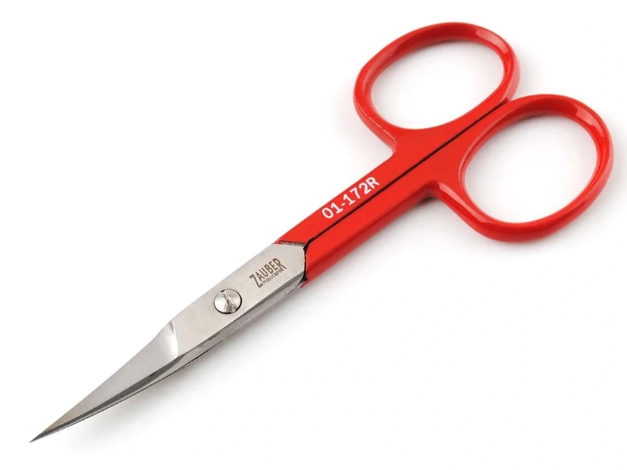Ножиці для нігтів червоні Zauber Nail Scissors 01-172R 26 мм